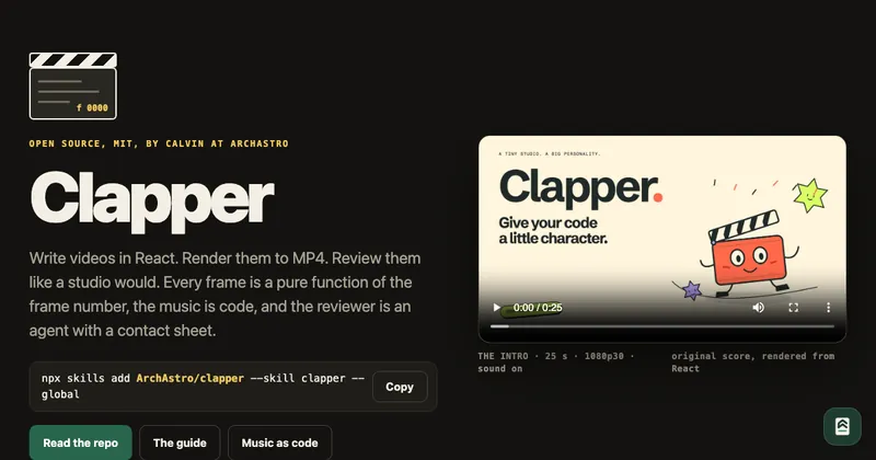 The Clapper website