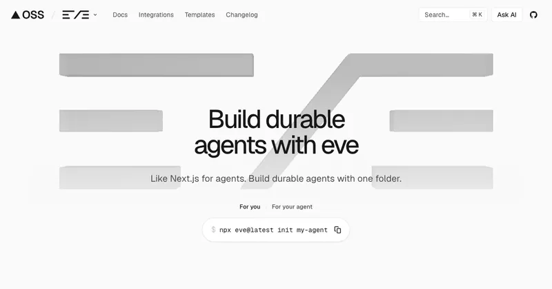 The Eve website