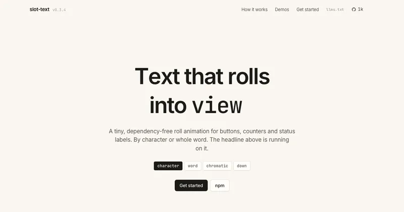 The slot-text website