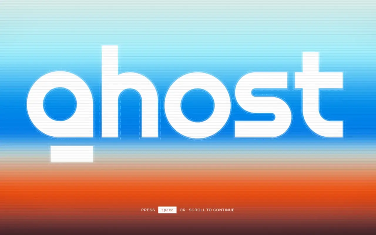 Full page of Ghost