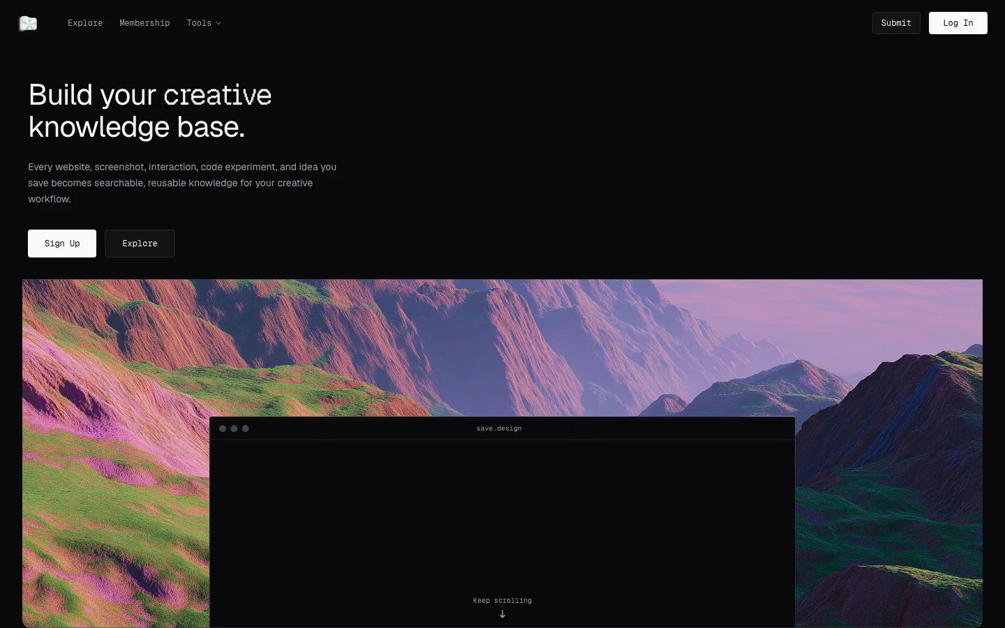 Screenshot of Save.design